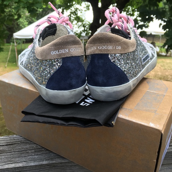 Golden Goose Superstar Glitter/White Star 36 NIB - Picture 5 of 10